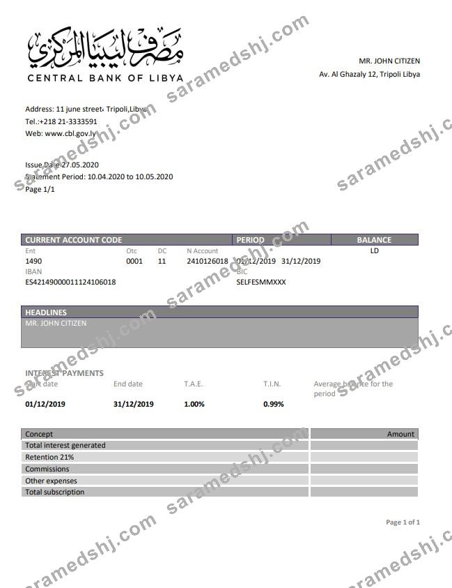 Libya Central Bank Of Libya